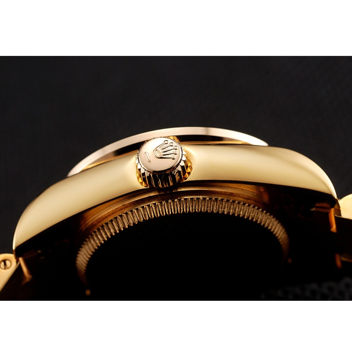 Aaa replica watch Swiss Dial Gold Diamond Rolex 1453955 DayJust Pave Bracelet Diamond 0629